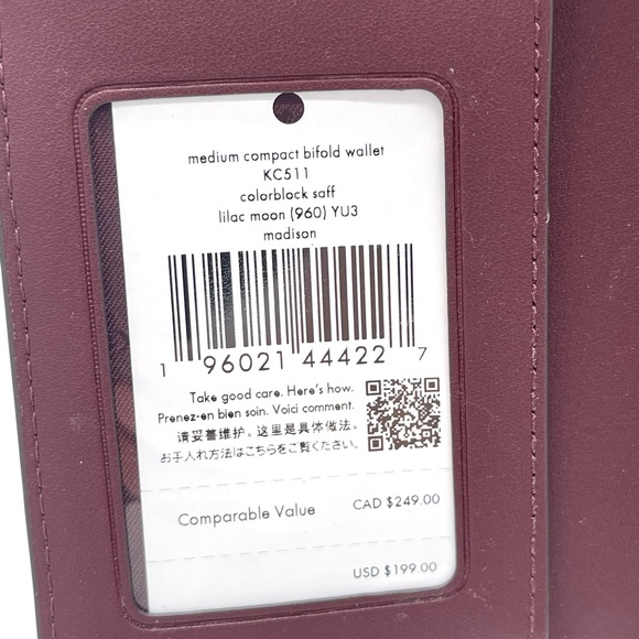 Kate Spade Madison Medium Compact Bifold Wallet - Picture 8 of 8